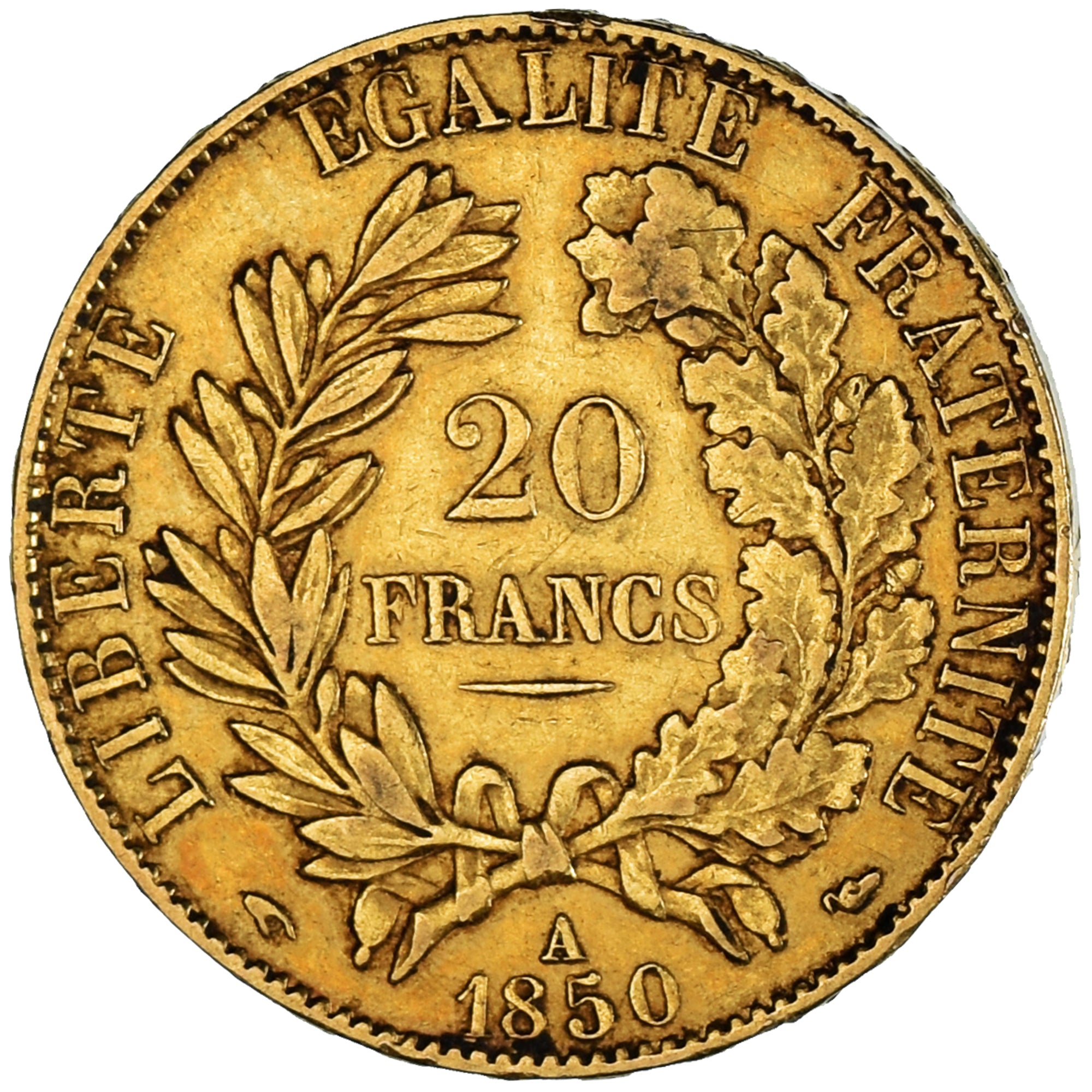 Coin, France, Cérès, 20 Francs, 1850, Paris, EF(40-45), Gold, KM:762