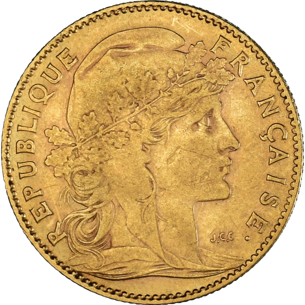 Coin, France, Marianne, 10 Francs, 1905, Paris, EF(40-45), Gold, KM:846