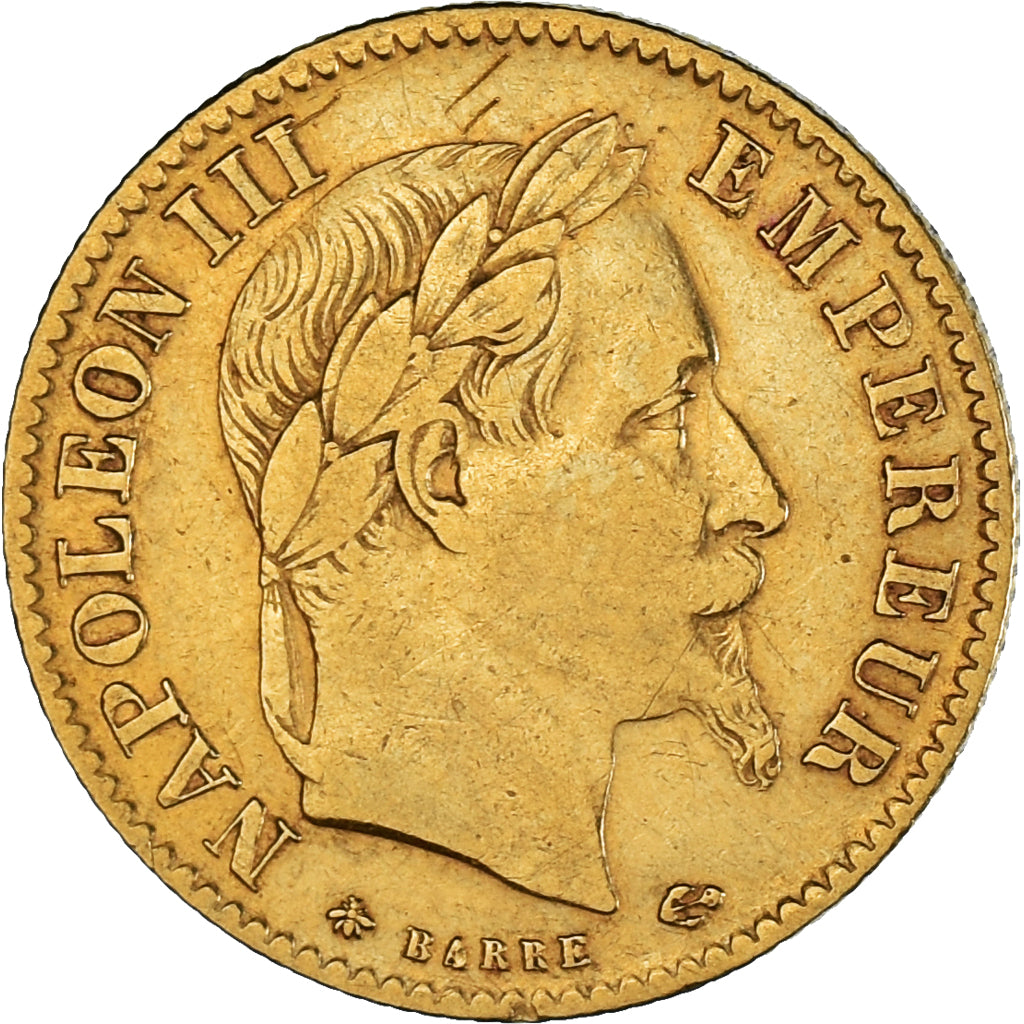 Coin, France, Napoleon III, Napoléon III, 10 Francs, 1868, Paris, VF(30-35)