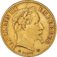 Moneta, Francia, Napoleon III, Napoléon III, 10 Francs, 1868, Paris, MB+, Oro