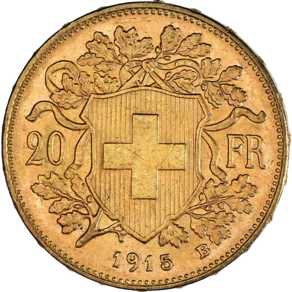 Monnaie, Suisse, 20 Francs, 1915, Berne, SUP, Or, KM:35.1