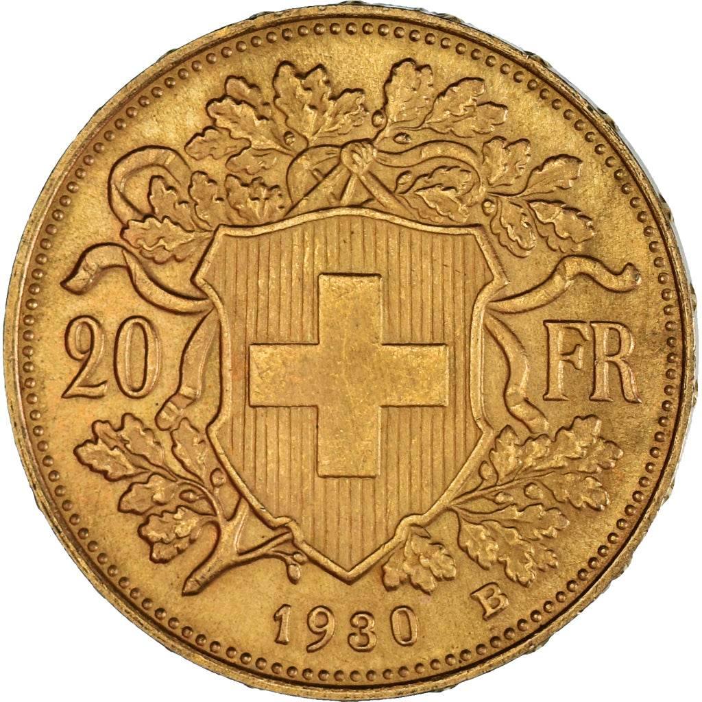 Moneda, Suiza, 20 Francs, 1930, Berne, EBC, Oro, KM:35.1