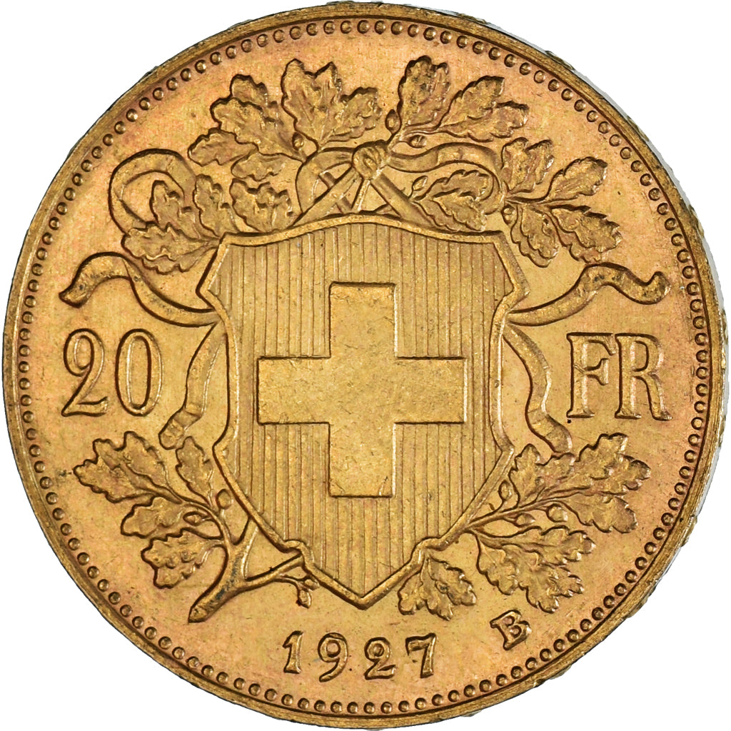 Moneda, Suiza, 20 Francs, 1927, Bern, EBC, Oro, KM:35.1