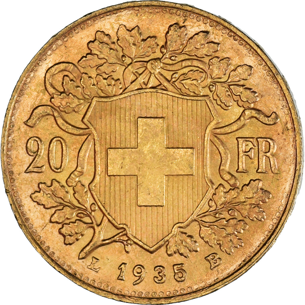 Monnaie, Suisse, 20 Francs, 1935, Bern, SUP, Or, KM:35.1