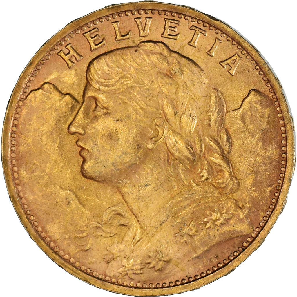 Moneda, Suiza, 20 Francs, 1935, Bern, EBC, Oro, KM:35.1