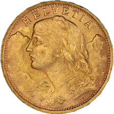 Moneda, Suiza, 20 Francs, 1935, Bern, EBC, Oro, KM:35.1