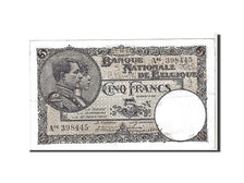 Banknote, Belgium, 5 Francs, 1925, KM:93, AU(50-53)