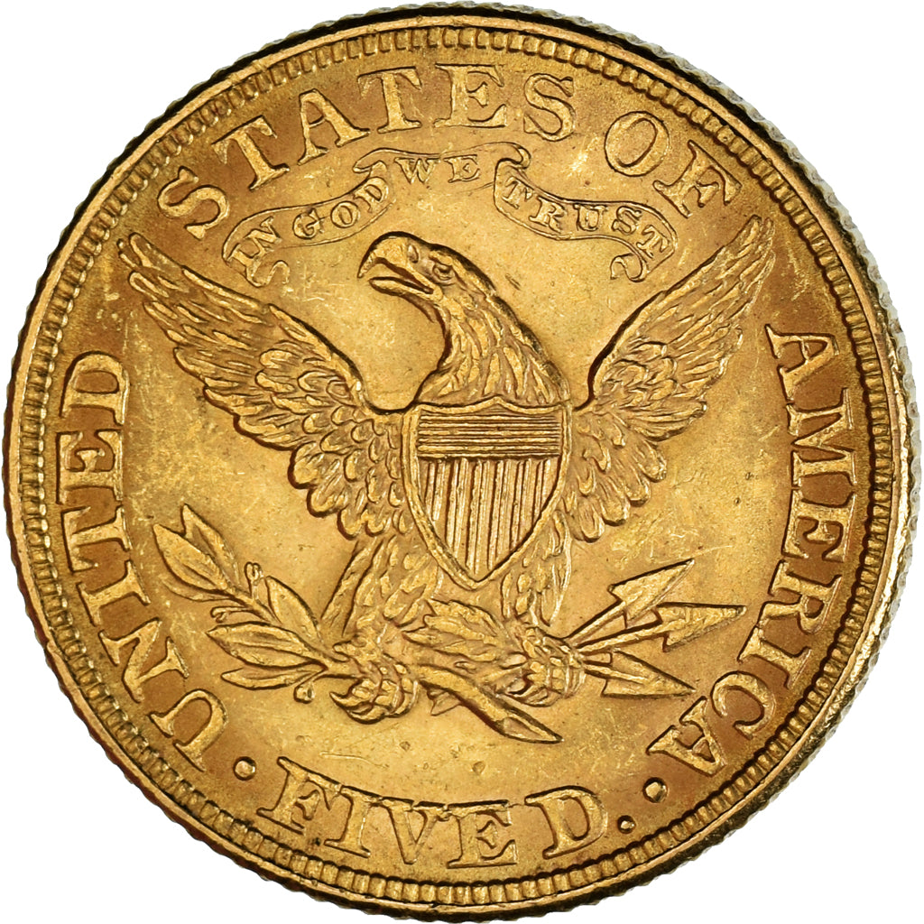 Münze, Vereinigte Staaten, Coronet Head, $5, Half Eagle, 1882, U.S. Mint