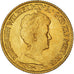Coin, Netherlands, Wilhelmina I, 10 Gulden, 1917, AU(50-53), Gold, KM:149