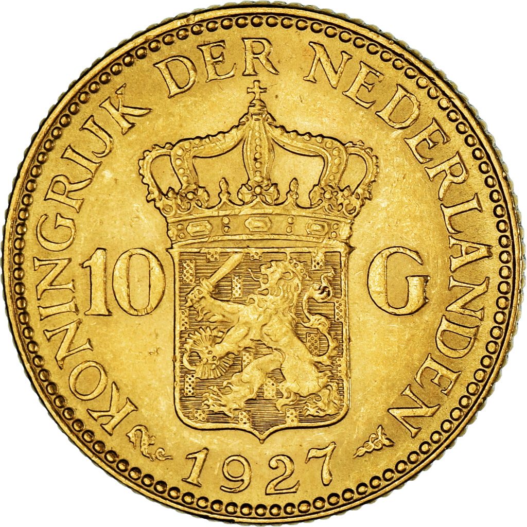 Monnaie, Pays-Bas, Wilhelmina I, 10 Gulden, 1927, SUP, Or, KM:162
