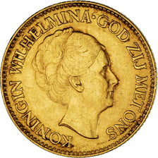 Coin, Netherlands, Wilhelmina I, 10 Gulden, 1932, Utrecht, EF(40-45), Gold