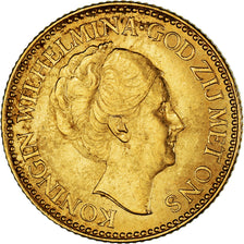 Moneta, Paesi Bassi, Wilhelmina I, 10 Gulden, 1925, BB, Oro, KM:162