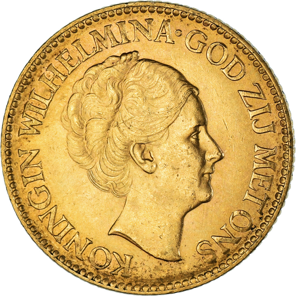 Monnaie, Pays-Bas, Wilhelmina I, 10 Gulden, 1932, Utrecht, TTB, Or, KM:162
