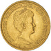 Coin, Netherlands, Wilhelmina I, 10 Gulden, 1911, AU(55-58), Gold, KM:149