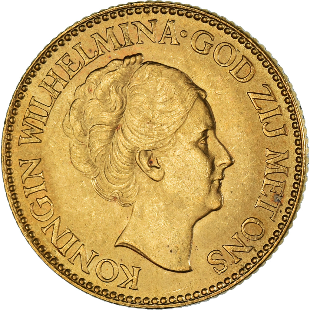Monnaie, Pays-Bas, Wilhelmina I, 10 Gulden, 1932, Utrecht, TTB, Or, KM:162
