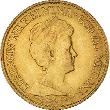 Moneta, Paesi Bassi, Wilhelmina I, 10 Gulden, 1917, BB, Oro, KM:149