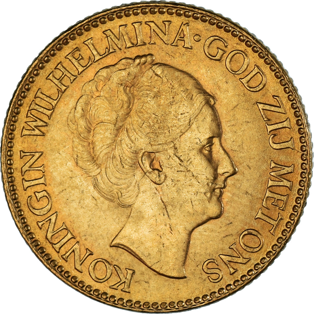 Monnaie, Pays-Bas, Wilhelmina I, 10 Gulden, 1933, SUP, Or, KM:162