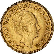 Coin, Netherlands, Wilhelmina I, 10 Gulden, 1925, EF(40-45), Gold, KM:162