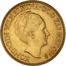 Moneta, Paesi Bassi, Wilhelmina I, 10 Gulden, 1932, Utrecht, BB, Oro, KM:162