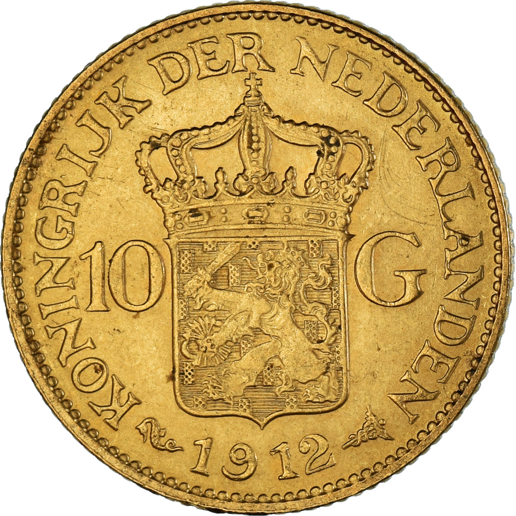 Monnaie, Pays-Bas, Wilhelmina I, 10 Gulden, 1912, TTB, Or, KM:149