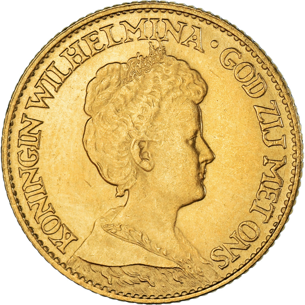 Monnaie, Pays-Bas, Wilhelmina I, 10 Gulden, 1917, SUP, Or, KM:149
