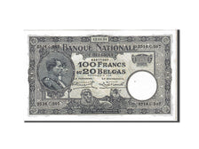 Belgium, 100 Francs-20 Belgas, 1931, KM #102, AU(55-58), 2516C507