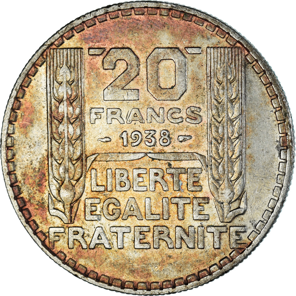 Monnaie, France, Turin, 20 Francs, 1938, Paris, TTB, Argent, Gadoury:852, KM:879