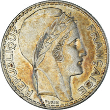 Coin, France, Turin, 20 Francs, 1933, Paris, Rameaux courts, AU(50-53), Silver