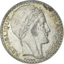 Coin, France, Turin, 20 Francs, 1933, Paris, Rameaux courts, AU(50-53), Silver
