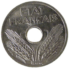 FRANCE, 20 Centimes, 1941, MS(65-70), Zinc, Gadoury #320, 3.60