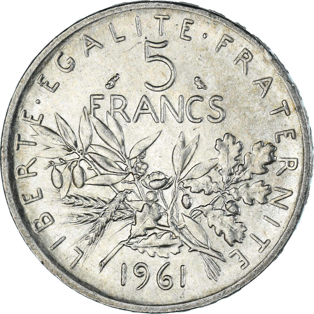 Monnaie, France, Semeuse, 5 Francs, 1961, Paris, SUP, Argent, Gadoury:770