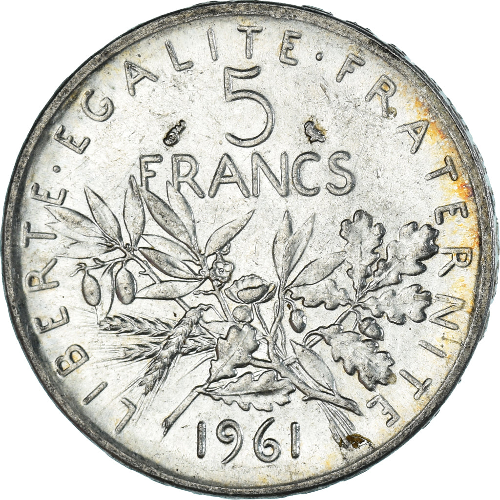 Monnaie, France, Semeuse, 5 Francs, 1961, Paris, SUP, Argent, Gadoury:770