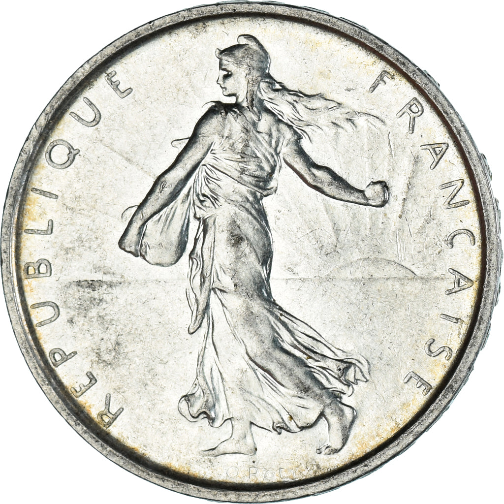 Moneda, Francia, Semeuse, 5 Francs, 1966, EBC, Plata, KM:926, Gadoury:770