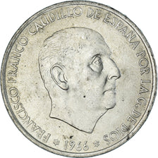 Monnaie, Espagne, Caudillo and regent, 100 Pesetas, 1966 (67), TTB, Argent
