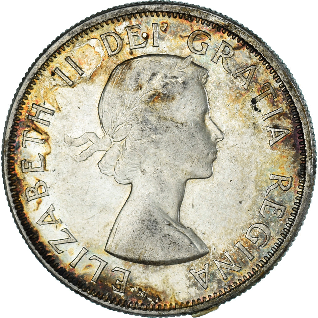 Moneta, Canada, Elizabeth II, 50 Cents, 1956, Royal Canadian Mint, Ottawa