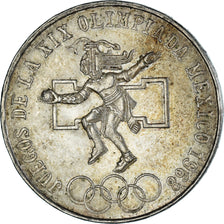 Mexico, 25 Pesos, 1968, Mexico City, AU(50-53), Silver, KM:479.1