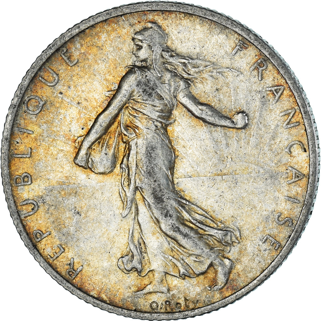 Coin, France, Semeuse, 2 Francs, 1914, Paris, AU(50-53), Silver, KM:845.1
