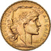 Coin, France, Marianne, 20 Francs, 1909, Coq, MS(60-62), Gold, KM:857