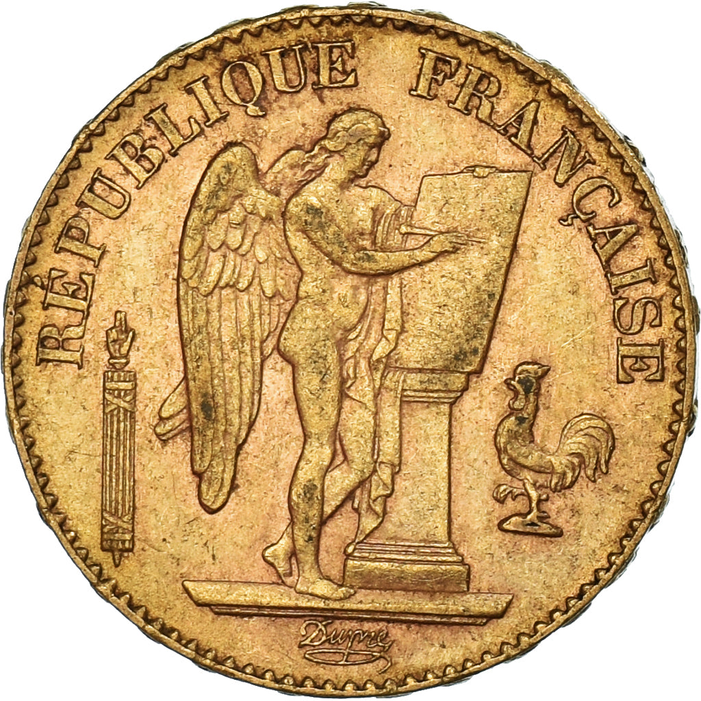 Moneta, Francia, Génie, 20 Francs, 1898, Paris, BB, Oro, KM:825, Gadoury:1063