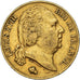 Coin, France, Louis XVIII, Louis XVIII, 20 Francs, 1819, Lille, VF(20-25), Gold