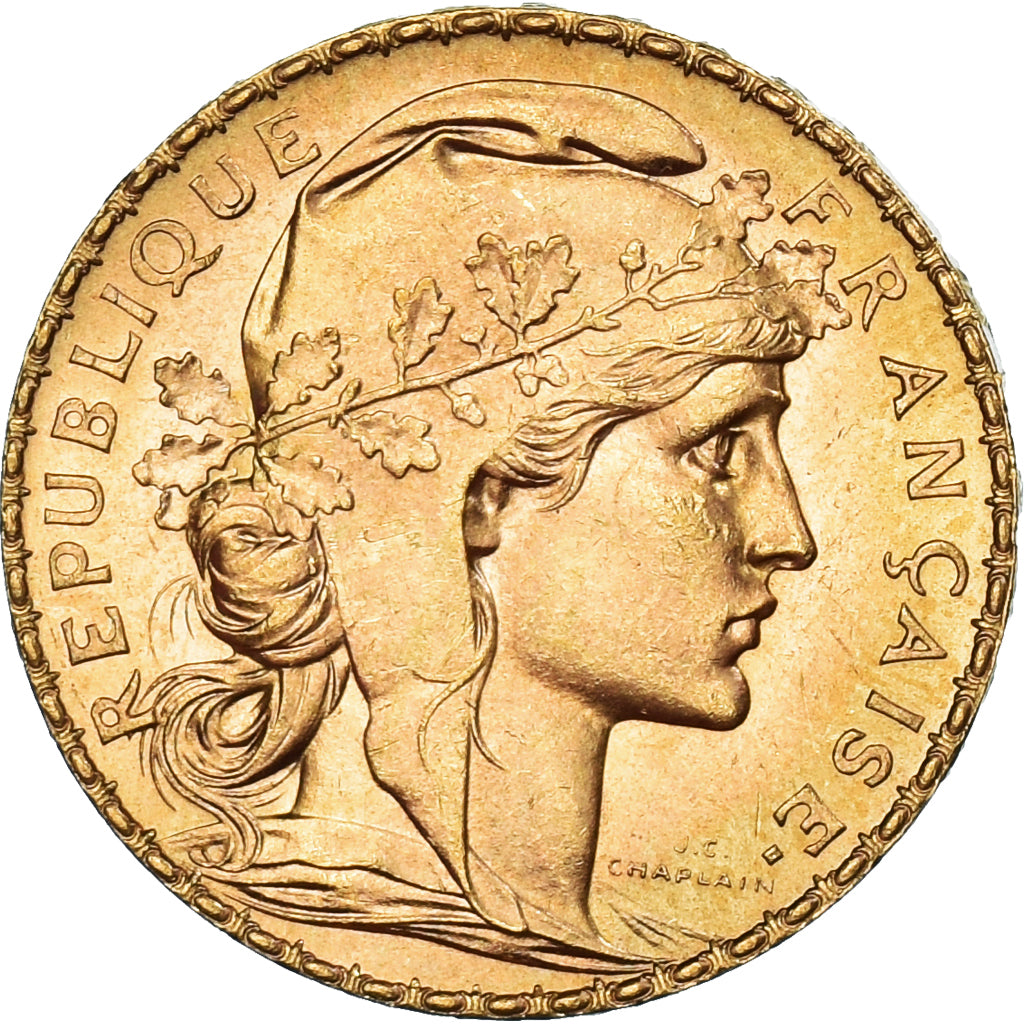 Coin, France, Marianne, 20 Francs, 1914, Paris, MS(60-62), Gold, KM:857