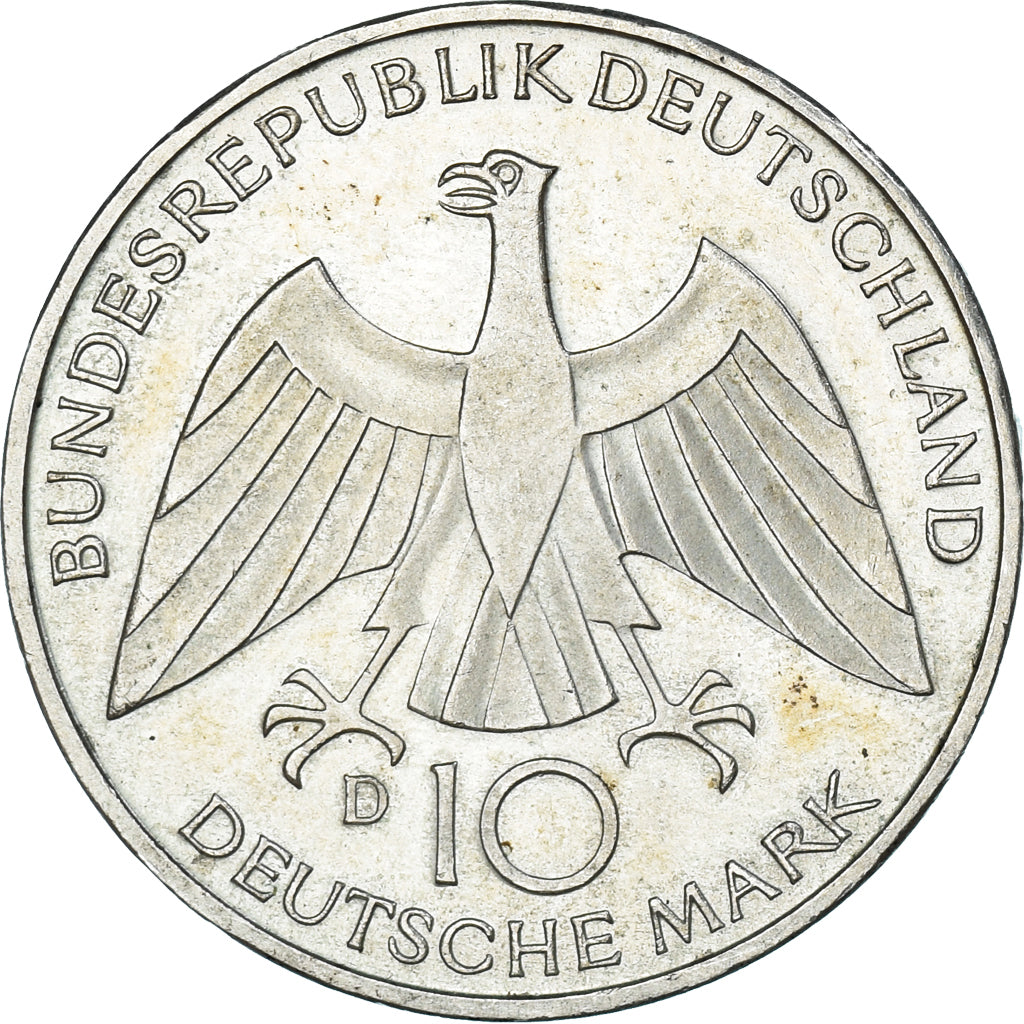 Moneta, GERMANIA - REPUBBLICA FEDERALE, 10 Mark, 1972, Munich, BB, Argento