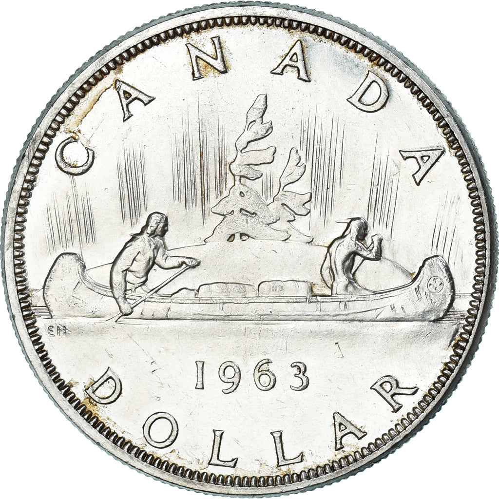Coin, Canada, Elizabeth II, Dollar, 1963, Royal Canadian Mint, Ottawa