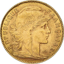 Moneta, Francja, Marianne, 10 Francs, 1911, Paris, AU(50-53), Złoto, KM:846