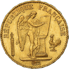 Coin, France, Génie, 20 Francs, 1877, Paris, AU(50-53), Gold, KM:825