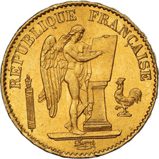 Coin, France, Génie, 20 Francs, 1875, Paris, AU(50-53), Gold, KM:825