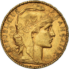 Coin, France, Marianne, 20 Francs, 1902, Paris, EF(40-45), Gold, KM:847
