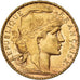 Moneda, Francia, Marianne, 20 Francs, 1902, Paris, MBC+, Oro, KM:847