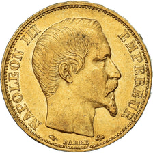 Coin, France, Napoleon III, 20 Francs, 1860, Paris, AU(50-53), Gold, KM:781.2