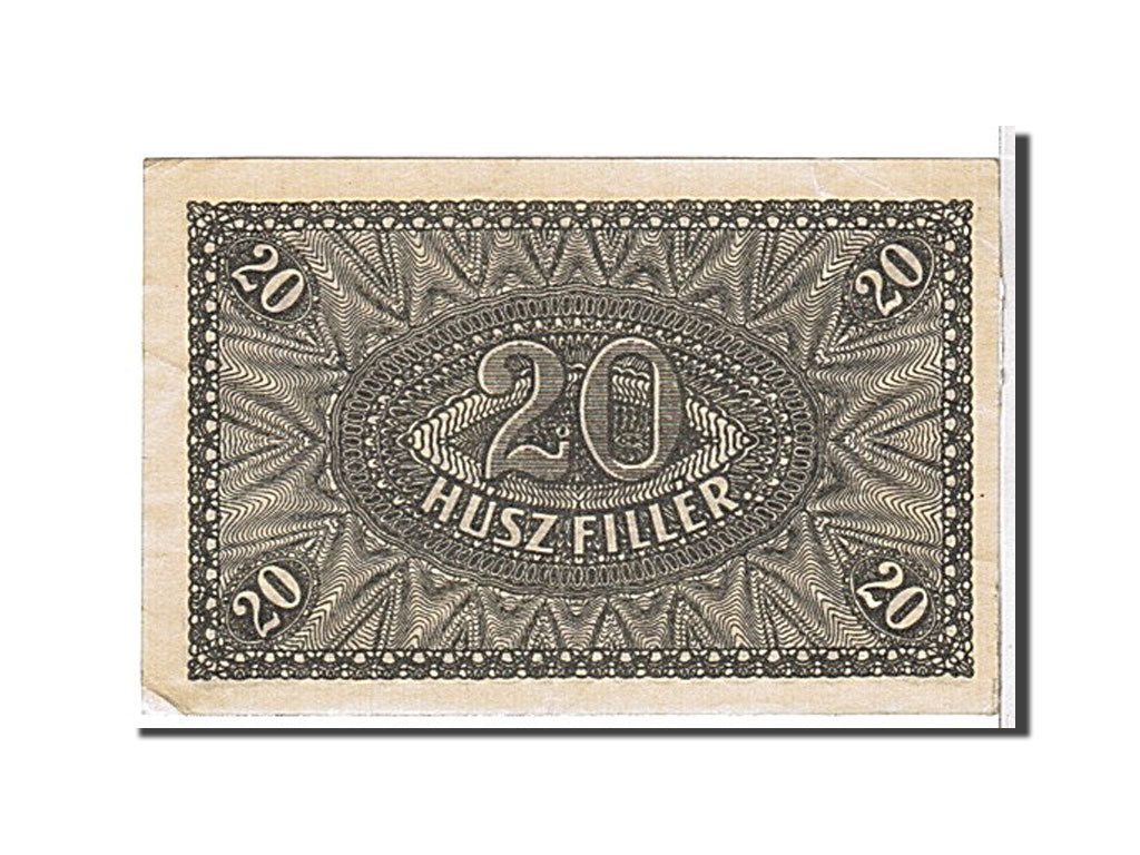Billete, 20 Fillér, 1920, Hungría, MBC